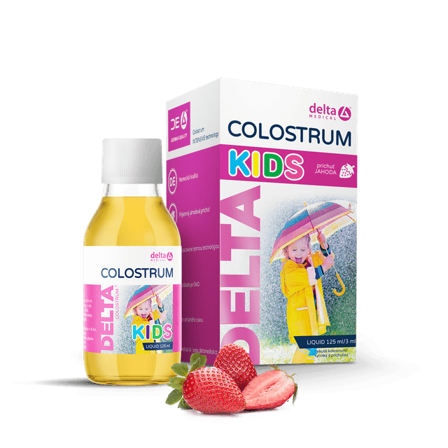 DELTA COLOSTRUM® KIDS Jahoda 125 ml
